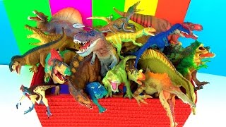 DINOSAUR Box TOY COLLECTION What’s in the Box Dinosaurs and Reptiles  Fun and Educational [upl. by Dachy161]