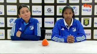 Rueda de prensa de Millonarios Femenino tras su partido ante Internacional [upl. by Geno]