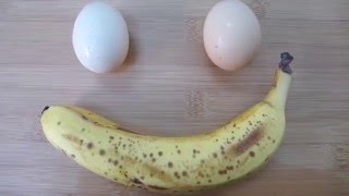 How To Make Easy 2 Ingredient Banana Pancakes  Video Recipe [upl. by Rape]