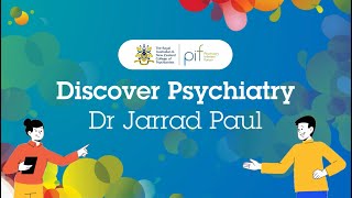 Dr Jarrad Paul RANZCP trainee shares his journey into a career in psychiatry [upl. by Eimrots]