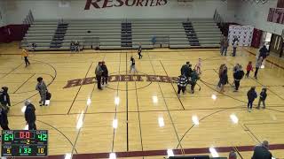 Elkhart Lake  Glenbeulah High School vs Hilbert High School Mens Varsity Basketball [upl. by Ahsiemac]