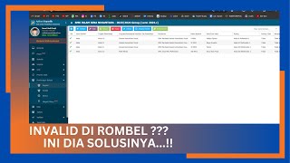 SOLUSI INVALID ROMBEL DI DAPODIK 2024C [upl. by Clarey583]