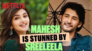 Maheshs FLIRTY Meet Cute with Sreeleela 👀❤️‍🔥  Guntur Kaaram  Netflix India [upl. by Eldnar555]