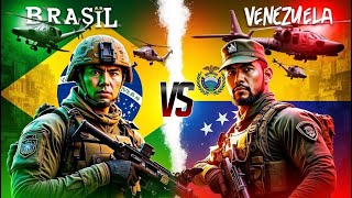 Comparativo de Força Militar Brasil vs Venezuela  Quem é Mais Poderoso [upl. by Illona]