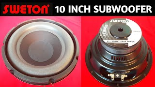 Sweton 10 inch Subwoofer  Best 10 inch Subwoofer in India  Subwoofer sound test [upl. by Jecho620]