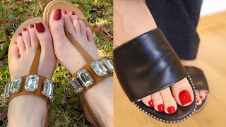 Fascinating and glamorous toe nail colors designs ideasBright toe pedicure nails for women of 2024 [upl. by Ary617]