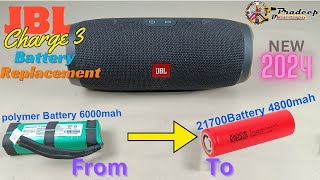 JBL Charge 3 Battery Replacement from Lithium Polymer 6000mah to Lithium Ion 4800mah By PMG Hindi [upl. by Devaney]