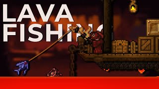 Everything You Need Know About Lava Fishing in Terraria [upl. by Lyckman]