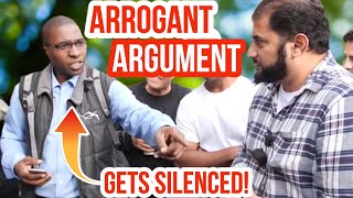 Arrogant argument Adnan Vs Christian  Speakers Corner  Hyde Park [upl. by Acirderf]