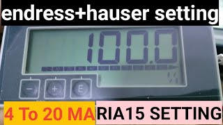 Endress Hauser RIA15 setting in urduhindi [upl. by Hilaire]