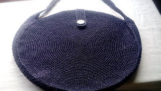 Tutorial de bolso circular en crochet [upl. by Nelaf]