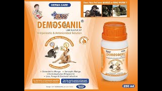 DEMOSCANIL  LIME SULFUR DIP IN DOGS AND CATS VETERINARY MEDICINE RINGWORMDEMODICOSISSCABIES [upl. by Screens234]