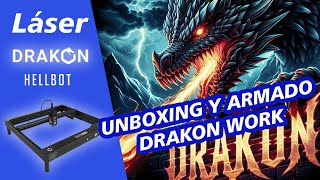 Nueva Grabadora Láser Hellbot Drakon Work 10W Unboxing y armado [upl. by Tingey926]