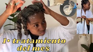 COMO HACER CRECER EL PELO AFRO RAPIDO  RUTINA CAPILAR PARA EL CABELLO  MASCARILLA HIDRATANTE [upl. by Viv]