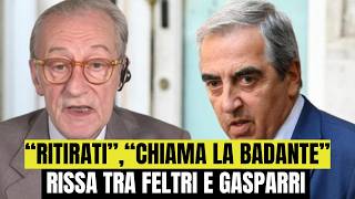 “Ritirati” “Chiama la badante” rissa tra Feltri e Gasparri [upl. by Roper500]