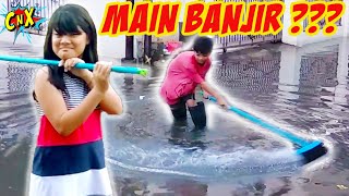 MAIN AIR BANJIR  JAKARTA BANJIR LAGI Vlog CnX Adventurers [upl. by Man739]