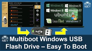 How to Create Multiboot USB Flash Drive using WinUSB in Windows 10 Make a MultiBoot USB Flash Drive [upl. by Eiddal154]