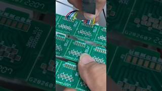 Printed Circuit Board PCB Pin Soldering Process 6Pin Simultaneous Soldering [upl. by Eward]