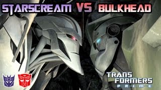 Transformers Prime The Game  Starscream Vs Bulkhead [upl. by Tybie541]