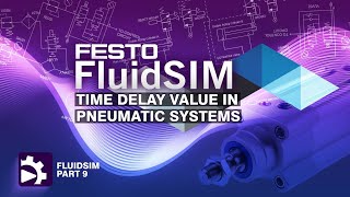 Time Delay Valve in Pneumatic Systems  Introduction to FluidSIM  Tutorial 9 [upl. by Anaid198]