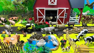 Diorama Mini Farm World  Cow Horse Chicken Goat Alpaca [upl. by Anital1]