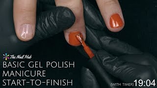 How To Apply Gel Polish StarttoFinish Real Time [upl. by Clarine]