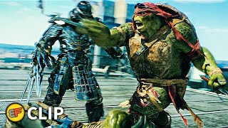 Ninja Turtles vs Shredder  Final Fight Part 1 Teenage Mutant Ninja Turtles 2014 Movie Clip HD 4K [upl. by Anohs]