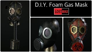 DIY Cosplay Gas Mask With Pattern How to make a Steampunk Gas Mask From Foam [upl. by Anirazc]