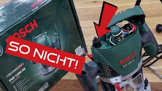 Bosch POF 1200 AE Anfänger Tischfräse selber bauen Das kann jeder [upl. by Friedberg]