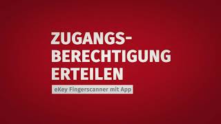 Tür Fingerscanner Neuen Finger einlernen  TMP Fenster  Türen  eKey Fingerscan [upl. by Retswerb779]