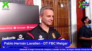 Presentación de Pablo Hernán Lavallen  DT FBC Melgar [upl. by Yknarf]