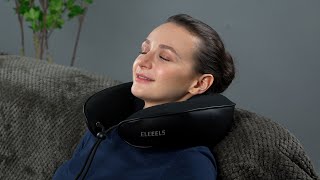 ELEEELS R5 Neck Care Massager  Unique Clamping and Kneading Massage Mechanism [upl. by Bobker]