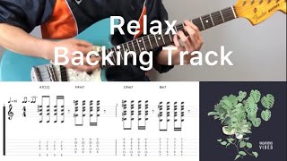 Vacations  Relax guitar backing track with tab [upl. by Alket684]