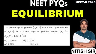 The percentage of pyridine C5H5N that forms pyridinium ion C5H5NH in a 010M aqueous pyridine [upl. by Isidoro]