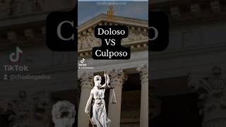 Delito Doloso Vs Culposo ⚖️👨‍⚖️ juridico abogado derecho legal leyes derechos [upl. by Niuq]