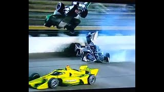 Colton Herta Crash Video [upl. by Ralina]