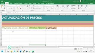 Actualizar precios desde excel [upl. by Ally]