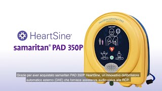 Defibrillatore semiautomatico Stryker HeartSine Samaritan PAD 350P  Utilizzo e manutenzione [upl. by Readus112]