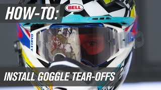 How To Install Motocross Goggle Tear Offs [upl. by Notlim]