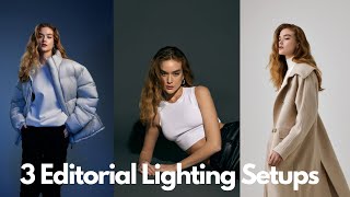 3 Simple Lighting Setups for Editorial Photography  Behind The Scenes [upl. by Idihc]