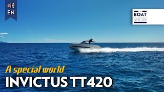 ENG INVICTUS TT 420  Motor Boat Review  The Boat Show [upl. by Sato]