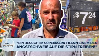 USWAHL Inflation Shoppen in den Staaten quotEin Brot für Fünf Dollarquot Wahlentscheid im Supermarkt [upl. by Linden]