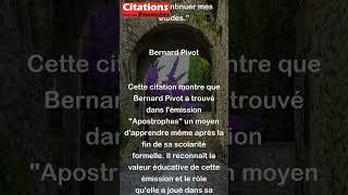 Jai beaucoup appris avec  Apostrophes Cétait une façon pour moi de continuer mes études [upl. by Balliett]