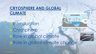 Cryosphere and global climate change  Challenges of changing earth  AZ Concepts guide [upl. by Tench12]