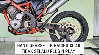 Ganti GEARSET TK RACING 1348T ukuran 520 seperti SE [upl. by Turnbull382]