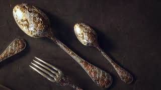 The Making of Jardin dEden Gold Gilded Flatware by Christofle [upl. by Ocire]