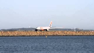 Jetstar Airbus A330200 takeoff at Sydney Airport [upl. by Mensch]