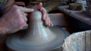 Pottery throwing small bowls off the hump [upl. by Bohlin]