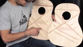 Gibson Acoustic Bracing Pattern Overview [upl. by Aeslek]