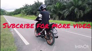 modenas Kriss 120 top speed test [upl. by Wilen]